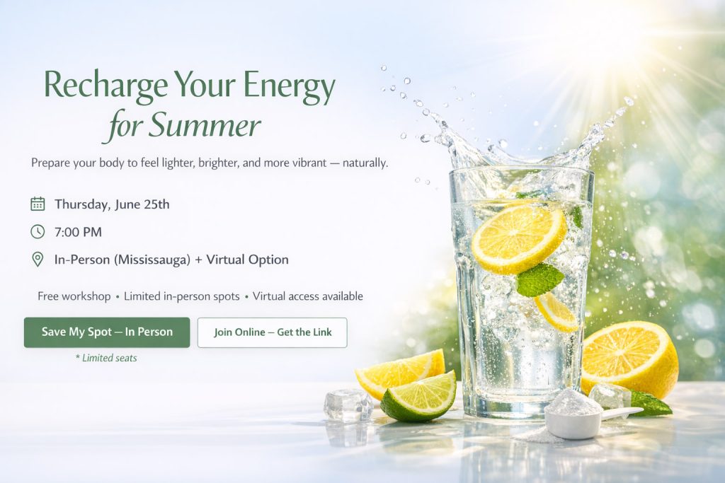 Recharge Your Energy for Summer Workshop in Mississauga June 26, 2026